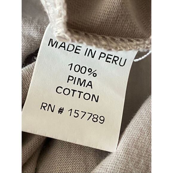 Left Coast Tee Men’s Gray Pima Cotton Crewneck Short Sleeve T-Shirt Size L - Picture 5 of 5